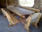 meble ogrodowe stol z drewna litego - Nowy Skoszyn ciesielnia.pl