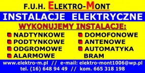 instalacje elektryczne - ELEKTRO-MONT Firma usługowo handlowa wykonywanie instalacji elektrycznych Przeworsk