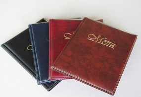 Okładka A5 na karty dań MENU (10 kart - 20stron) - Alfaplast Katowice