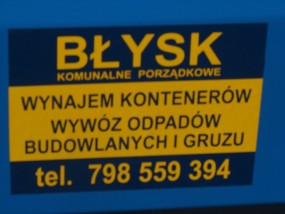 wynajem i wywóz kontenerów - Błysk komunalne porządkowe Gdańsk