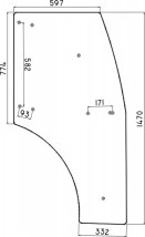Szyby do ciągnika Lamborghini Torincab - 3e SZYBY UJAZD Ujazd