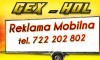 722 202 802 - Reklama Mobilna Gex Hol Krosno