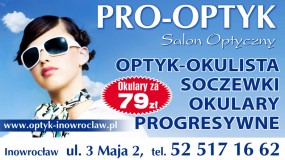 Optyk/Lekarz okulista - dr Ewa Jagiełło-Skoczylas Pro-Optyk Inowrocław