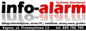 Serwis komputerowy - info-alarm Piotr Kwapisz Kępno