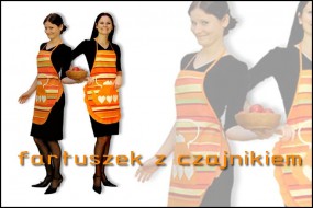 fartuszek   z czajnikiem  - Zakład Produkcyjno-Handlowy  Kolorowa Kuchnia  s.c. Maksymilianowo
