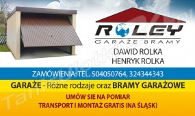 Brama garażowa bramy garażowe - Roley Dawid Rolka Żory