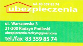 tel. komórkowy - UBEZPIECZENIA Radzyń Podlaski