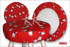 poduszka taboretowa okrągła o śr.32cm - Zakład Produkcyjno-Handlowy  Kolorowa Kuchnia  s.c. Maksymilianowo