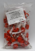 Uchwyt montażowy FLOP gwóźdź+ kołek  KOMPLET - Nordex Sp. z o.o. Producent Uchwytów Kablowych Wrocław