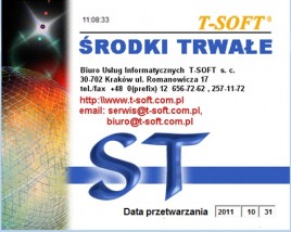 ST - Środki Trwałe - Biuro Usług Informatycznych T-SOFT s.c. Kraków