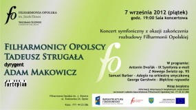 Koncert symfoniczny z okazji zakończenia rozbudowy Filharmonii Opolsk - Filharmonia Opolska im. Józefa Elsnera w Opolu Opole