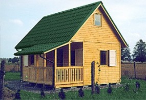 domek drewniany - URBUD Producent Domów z Drewna - Zakład Produkcyjny Żywiec