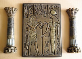 Kolumna Kolumny egipt egipskie płaskorzeźba egipska rzeźba - Irena Papucewicz IrJa Wrocław