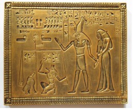 PŁASKORZEŹBA EGIPSKA PŁASKORZEŹBY EGIPSKIE EGIPT EGIPTU BÓSTWA BO - Irena Papucewicz IrJa Wrocław