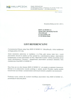 Referencja od firmy HALUPCZOK