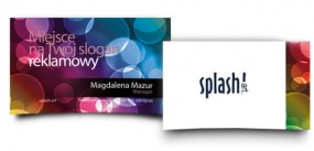 Projekt i wydruk wizytówki - Splash-art Magdalena Mazur Szczecin