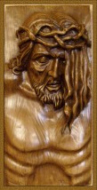 Płaskorzeźba Pan Jezus 23x50 - Odlewy 3D z gipsu i Płaskorzeźby 3D Maciej Bukowski Kościelisko