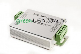 Wzmacniacz sygnału LED RGB, 12-24V DC, 144W/12V, 288W/24V - greenLED Tomasz Gruca Rzeszów