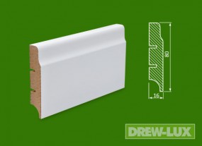 Cokół MDF lakierowany biały - 80*16 -  DREW-LUX  Tomasz Włodkowski Pruszcz Gdański