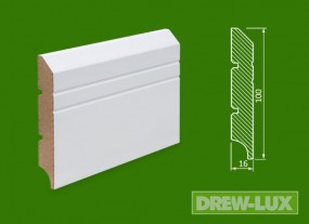 Cokół MDF lakierowany biały - 100*16 -  DREW-LUX  Tomasz Włodkowski Pruszcz Gdański