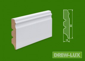 Cokół MDF lakierowany biały - 80*16 -  DREW-LUX  Tomasz Włodkowski Pruszcz Gdański