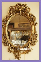 Wspaniałe lustro w barokowym stylu - Galeria Antikon Sopot