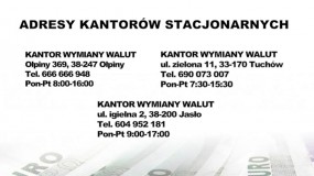 kantory stacjonarne - Kantor internetowy wymiany walut  Walutykantor24.pl  Tarnowiec