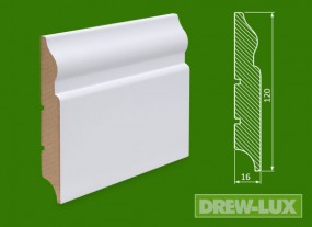 Cokół MDF lakierowany biały - 120*19 -  DREW-LUX  Tomasz Włodkowski Pruszcz Gdański