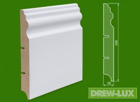 Cokół MDF lakierowany biały - 150*19 -  DREW-LUX  Tomasz Włodkowski Pruszcz Gdański