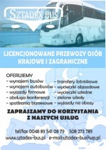 Licencjonowany Przewóz Osób - Przewóz osób Sztadex - autokary Warszawa