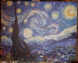 Kopia obrazu Vincenta van Gogha  Gwiaździsta noc  - Malarstwo Artystyczne Andrzej Masianis Toruń