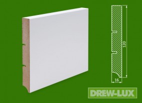Cokół MDF lakierowany biały - 120*16 R1 -  DREW-LUX  Tomasz Włodkowski Pruszcz Gdański
