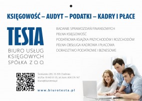 Księgowość, rewizja finansowa, Kadry i Płace - Biuro Usług Księgowych  TESTA  Sp. z o.o. Nowy Sącz