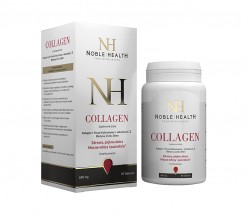 Collagen - kolagen rybi z kwasem hialuronowym Wit C i E, 650mg, 90 tab - Noble Health Sp. z o.o. Radom