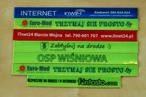 Opaski odblaskowe samozaciskowe z nadrukiem - Topreklamowe Tomasz Pietrzykowski Wołomin