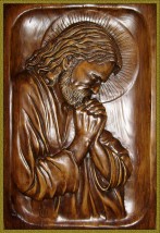 Pan Jezus w Ogrojcu 47x32 - Odlewy 3D z gipsu i Płaskorzeźby 3D Maciej Bukowski Kościelisko