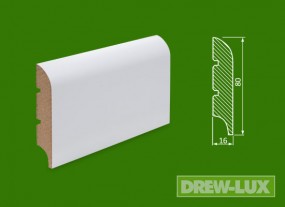 Cokół MDF lakierowany biały - 80*16 R20 -  DREW-LUX  Tomasz Włodkowski Pruszcz Gdański