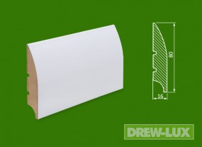 Cokół MDF lakierowany biały - 80*16 -  DREW-LUX  Tomasz Włodkowski Pruszcz Gdański