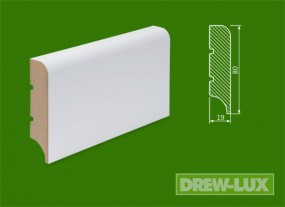 Cokół MDF lakierowany biały - 80*19 R10 -  DREW-LUX  Tomasz Włodkowski Pruszcz Gdański