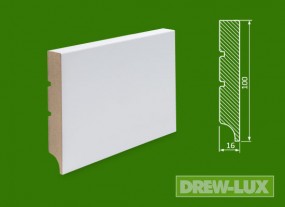Cokół MDF lakierowany biały - 100*16 R1 -  DREW-LUX  Tomasz Włodkowski Pruszcz Gdański