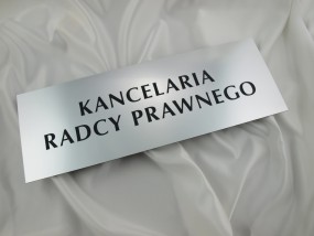 TABLICZKA DLA KANCELARII - wym. 50x17,5cm - P.P.U.H. Nowpol II Lucyna Czechowska Nowy Sącz