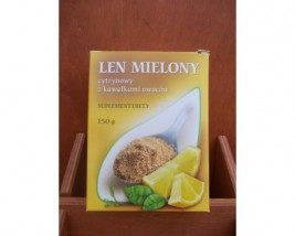 Len mielony cytrynowy z kawałkami owoców - Sklep Ekologiczny MOCE NATURY Prudnik