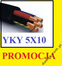 KABEL PRZYŁĄCZENIOWY NA DOMEK - YKY 5 X10 1KV POLSKI - P.H.U. DAMEX Damian Staniek Mikołów