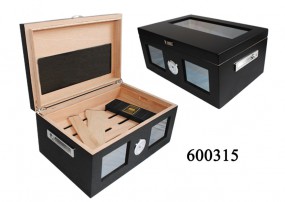 Humidor 600315 na 100 cygar, 36.5x24x17.2 cm, czarny - Elenpipe Sp. z o.o. Przemyśl