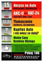 Akcyzowanie samochodów - Agencja Celna C.K. Forsad Warszawa
