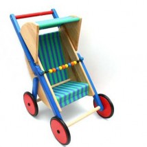 Drewniany wózek spacerowy dla lalek - Z innej bajki Wanda Markiewicz Krapkowice