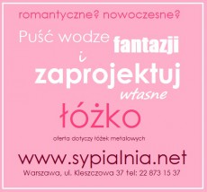 Łóżko metalowe wg. własnego projektu - Sypialnia -net Warszawa