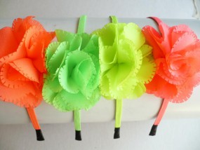 Opaski z kwiatem - Firma Handlowa  Klips  - ozdoby do włosów, biżuteria sztuczna Gdynia