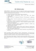 Referencja od firmy Szybka Kolej Miejska Sp. z o.o.