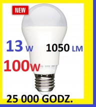 ŻARÓWKA LED -13W 1050LM -ODPOWIEDNIK 100W CIEPŁA - P.H.U. DAMEX Damian Staniek Mikołów